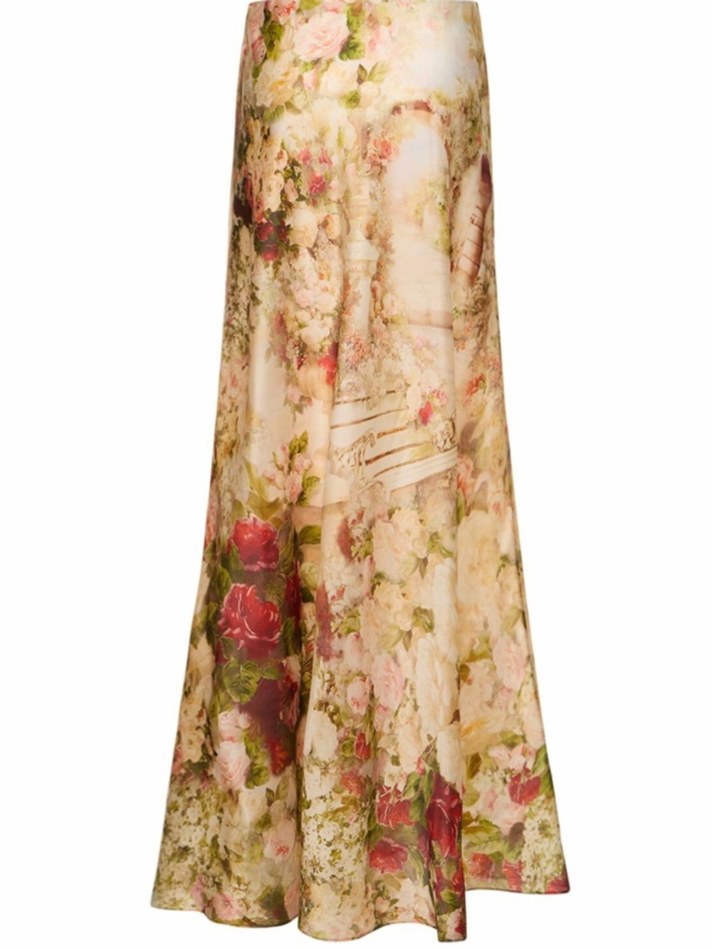 Zimmermann luminosity floral floor length silk  skirt